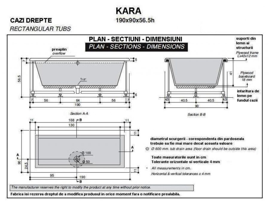 Kara 190 x 90 cm - imagine 5